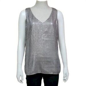 Monogram Banana Republic Sparkly Sequined Tank Top Size Medium New With Tags